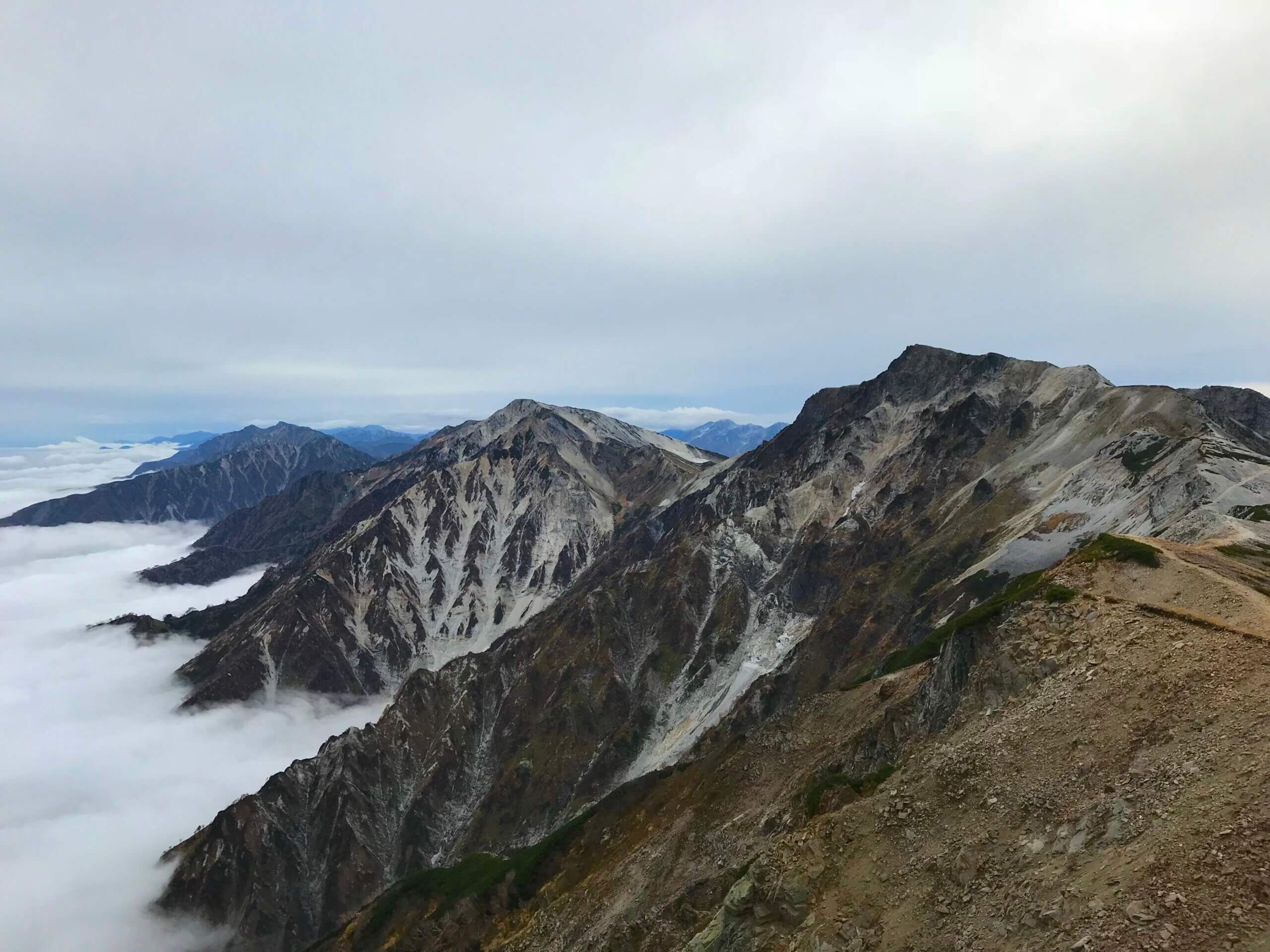 紀行文 帰還 白馬から下界へ 後立山連峰縦走 鹿島槍 五竜 白馬 4日目 自然の歩き方